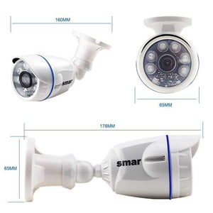 Planet Gates China / None / AU Plug, Black Smar 4CH 1080N 5 in 1 AHD DVR Kit CCTV System 2PCS 720P/1080P IR AHD Camera Outdoor Waterproof Day & Night Security Camera Kit