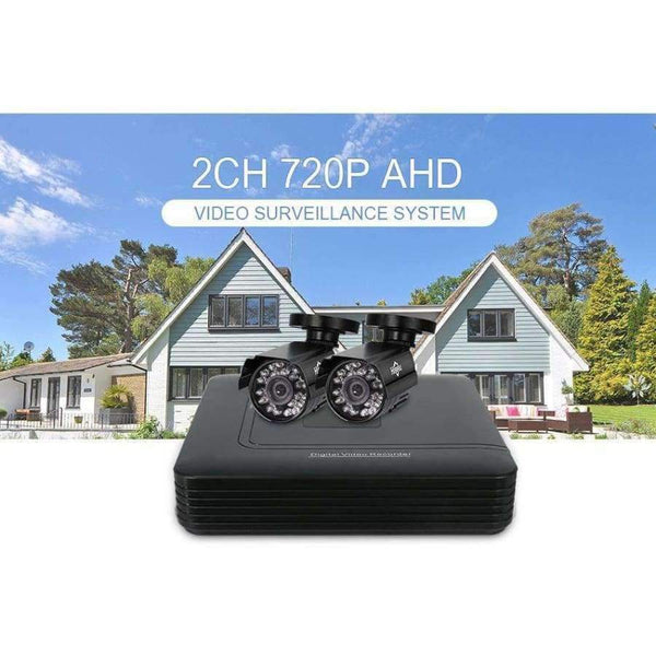 Planet Gates China / None / Black Hiseeu 4CH DVR CCTV System 2PCS Cameras 2CH 1.0 MP IR Outdoor Security Camera 720P HDMI AHD CCTV DVR 1200 TVL Surveillance Kit