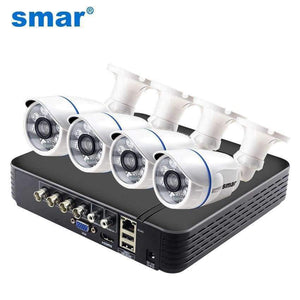 Planet Gates China / None / Black Smar CCTV 4CH 720P/1080P AHD Camera Kit P2P HDMI H. 264 DVR Video Surveillance System Waterproof Outdoor Security Camera Kit
