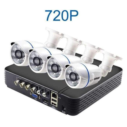 Planet Gates China / None / Black Smar CCTV 4CH 720P/1080P AHD Camera Kit P2P HDMI H. 264 DVR Video Surveillance System Waterproof Outdoor Security Camera Kit