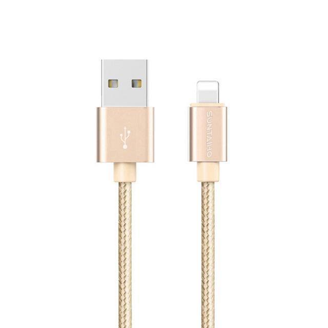 Planet Gates China / Nylon Black / 25cm Suntaiho 10-Pack usb cable for iphone cable fast charging for iPhone 7 plus XS MAX 8 XR 5s 6s X iPad SE Phone USB Charger Cable
