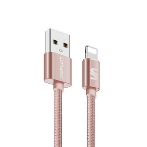 Planet Gates China / Nylon Rose / 25cm Suntaiho 10-Pack usb cable for iphone cable fast charging for iPhone 7 plus XS MAX 8 XR 5s 6s X iPad SE Phone USB Charger Cable