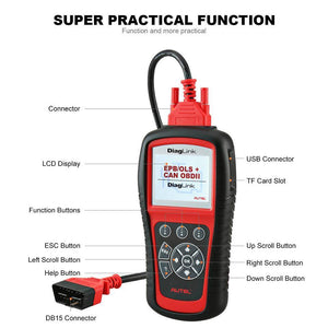 Planet Gates China OBDII EOB2 Code Reader Full System Auto Diagnostic Tool Car Scanner with Oil Reset EPB ABS Service Same as MD802