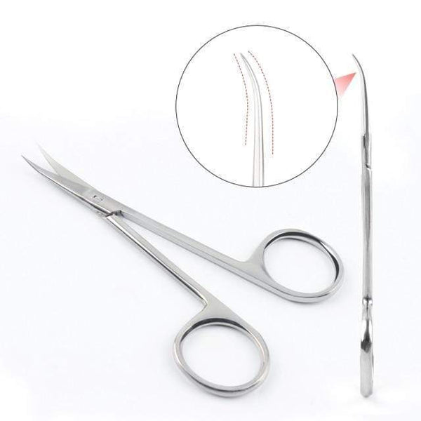 Planet Gates China / Olecranon Scissors Manicure Scissors Curved Tip Scissors Professional Stainless Steel Nail Dead Skin Remover Nail Clipper Salon Nail Tools