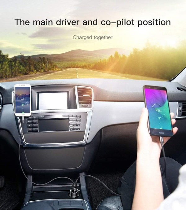 Planet Gates China / Only Car Charger Baseus 3.4A Car Charger for iPhone Samsung Xiaomi Dual USB Mobile Phone Charger for Auto Tablet Travel Adapter Car Phone Charger