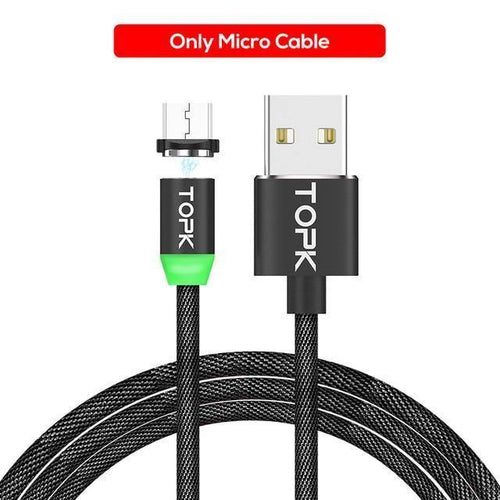 Planet Gates China / Only Micro Cable TOPK 18W Quick Charge 3.0 USB Charger for Samsung Xiaomi Huawei OnePlus LG Mobile Phone Charger With Fast USB Charging Cable