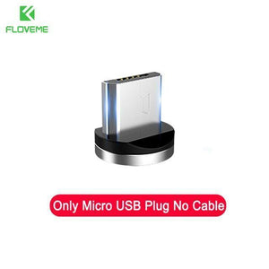 Planet Gates China / Only Plug / 1m FLOVEME LED Magnetic Micro USB Cable 1M Braided 5V/2A Magnet Charger Phone Cable For Samsung Galaxy S6 S7 Edge Xiaomi Redmi 4X