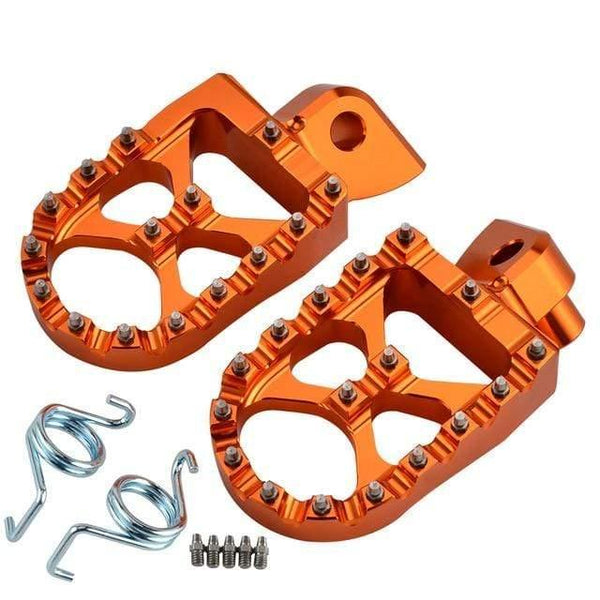 Planet Gates China / Orange Motorcycle Footrest Footpeg Foot Pegs For Yamaha YZ 65 85 125 250 125X 250X 250FX 450FX WR 250F 450F YZF WRF 250 450 2001 - 2019