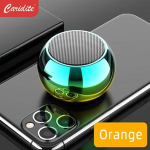 Planet Gates China / orange / Speaker Caridite 2021 Popular Tws Super Mini Multi-Function Outdoor Sports Portable Round Small Steel Cannon Wireless Bt Speaker