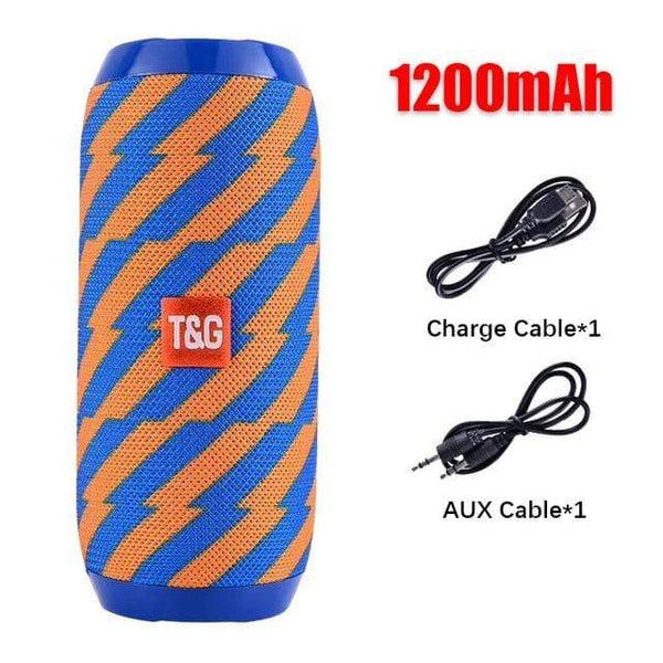 Planet Gates China / Orangeblue Portable Bluetooth Speaker Wireless Bass Subwoofer Waterproof Outdoor Speakers Boombox AUX TF USB Stereo Loudspeaker Music Box