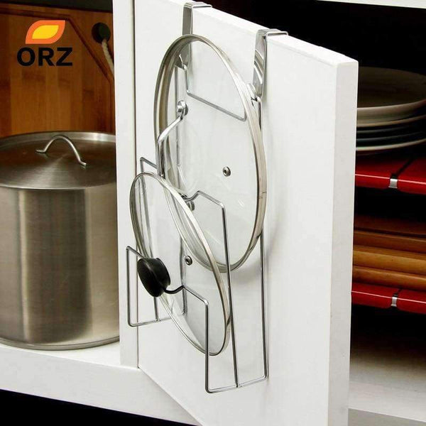 Planet Gates China ORZ Cabinet Door Hook Pan Pot Cover Lid Rack Stand Stove Organizer Kitchen Storage Holder Rack Shelf Kitchen Accessories