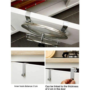 Planet Gates China ORZ Cabinet Door Hook Pan Pot Cover Lid Rack Stand Stove Organizer Kitchen Storage Holder Rack Shelf Kitchen Accessories