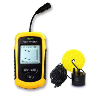 Planet Gates Čína / Balení 1 100m LCD Přenosný sonar s čidlem, rybí hledač, alarm, paprskový snímač, echolotu s displejem, hlubší rybářský hledač