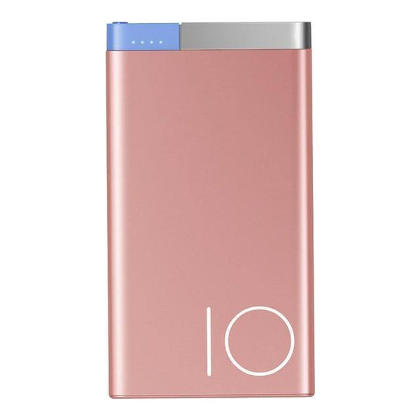 Planet Gates China / Pink 10000Mah ROCK 10000mAh Power Bank Portable Phone Charger Powerbank For iPhone 7 6  for Xiaomi 6 External Battery with Dual Input Ports