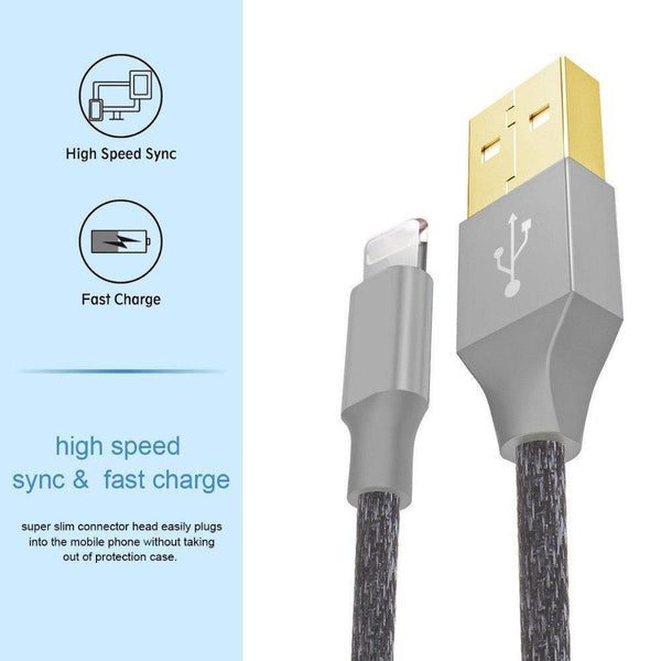 Planet Gates China / Pink / 2m Suntaiho USB Cable For Iphone 8 Gold-plated USB Cable Fast Charger Data Cable For iPhone X 7 6 5s Mobile Phone Cables