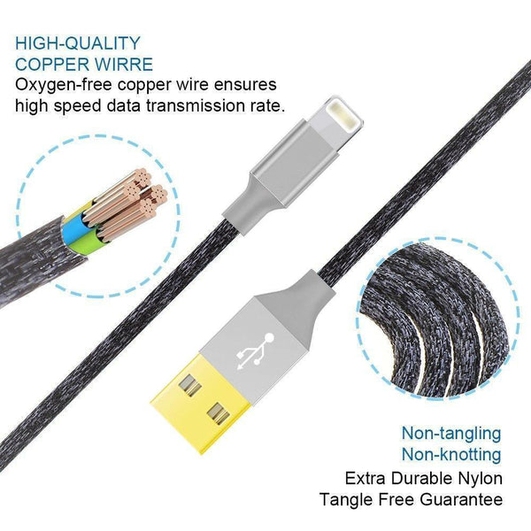 Planet Gates China / Pink / 2m Suntaiho USB Cable For Iphone 8 Gold-plated USB Cable Fast Charger Data Cable For iPhone X 7 6 5s Mobile Phone Cables