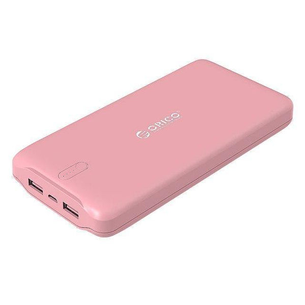 Planet Gates China / Pink ORICO 20000mAh Power Bank Portable Charger Dual USB Powerbank External Battery Pack