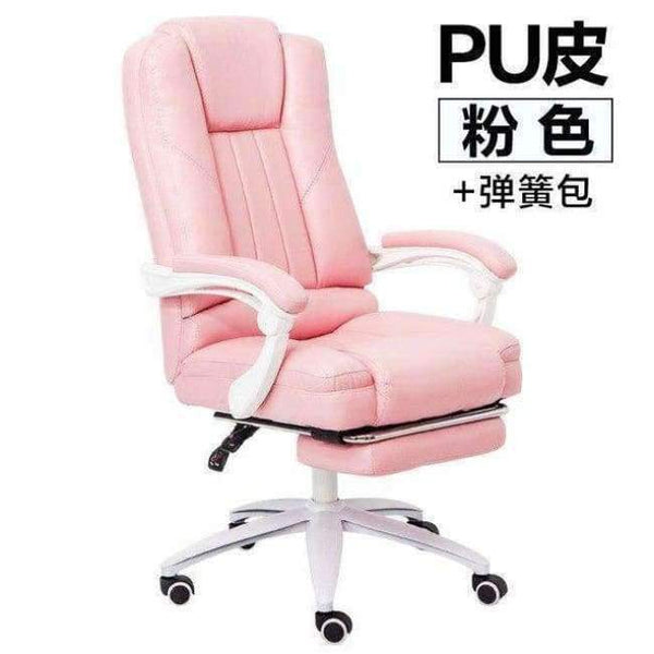 Planet Gates China / Pink PU Chair Direct Seeding Chair Household Game Chair Comfortable Swivel Chair Boss Work In An Office Race Sowing cadeira gamer