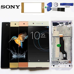 Planet Gates China / Pink with Frame SONY Xperia XA1 XA 1 G3116 G3121 G3123 G3125 G3112 LCD Display Digitizer Assembly Frame With Free Tool