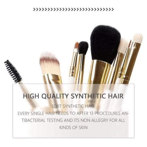 Planet Gates China Professional Makeup Brush Set 8pcs High Quality Makeup Tools Kit with bag super nice beauty essential  brush set