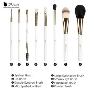 Planet Gates China Professional Makeup Brush Set 8pcs High Quality Makeup Tools Kit with bag super nice beauty essential  brush set