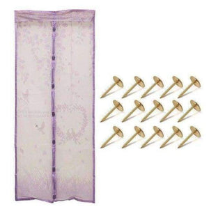 Planet Gates China / Pueple 90x201cm 4 Color Curtain Anti Mosquito Magnetic Tulle Shower Curtain Automatic Closing Door Screen Summer Style Mesh Net