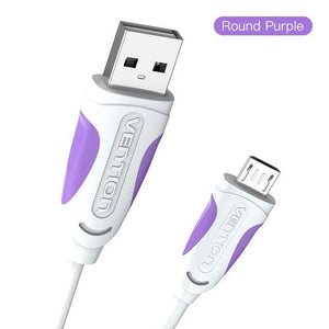 Planet Gates China / Purple / 0.25m Vention Micro USB Cable Fast Charging Wire for Android Mobile Phone Data Sync Charger Cable 3M 2M 1M For Samsung HTC Xiaomi Sony