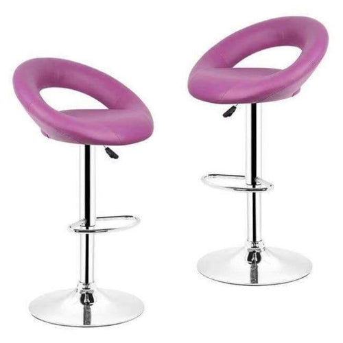 Planet Gates China / Purple France in Stock 2 spcs fashion bar chair Synthetic Adjustable Swivel Bar Stools Kitchen Home Bar Furniture Chair Stool HWC