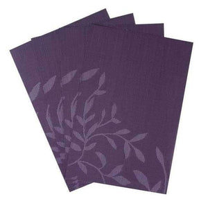 Planet Gates China / Purple Set of 4 PVC Flower Pattern Placemats for Dining Table Runner Linens Place Mat in Kitchen Accessories Cup Wine Mat