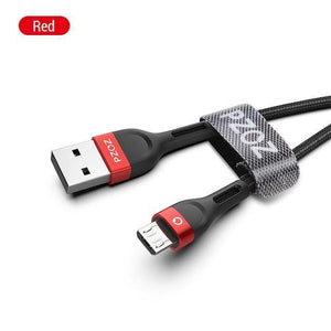 Planet Gates China / Red / 0.25m PZOZ Micro USB Cable 3A Fast Charging Microusb Charger Cord For Samsung S7 Xiaomi Redmi Note 5 Pro 4 Tablet Android Phone Micro