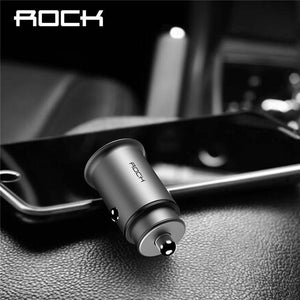 Planet Gates China / Red 4.8A Rock 5V 4.8A Dual USB Car Charger for iPhone Samsung Huawei Xiaomi Mobile Phone Fast Car Phone Charger USB Travel Car-Charger