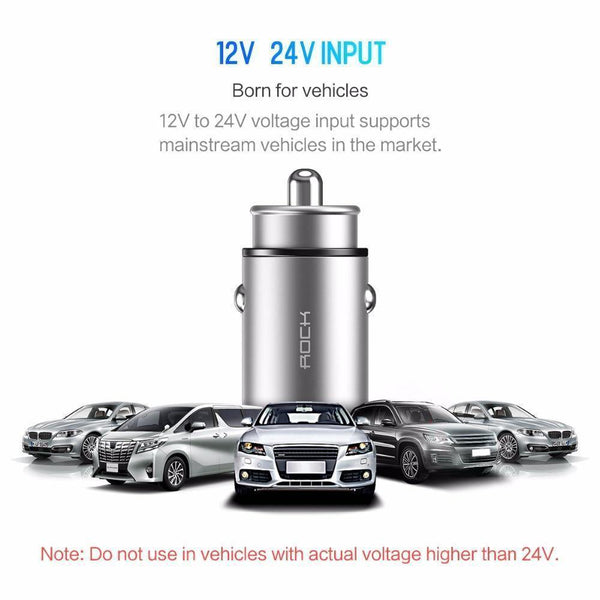 Rock 5V 4.8A Dual USB Car Charger for iPhone Samsung Huawei Xiaomi Mobile Phone Fast Car Phone Charger USB Travel Car-Charger - Planet Gates