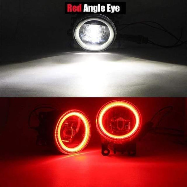 Planet Gates China / Red Angel Eye 2 Pieces Car LED Bulb 4000LM Fog Light Angel Eye Daytime Running Light DRL 12V High Bright For Subaru WRX STI 2015 2016