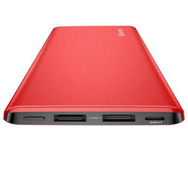 Planet Gates China / Red Baseus 10000mAh Power Bank For iPhone Huawei Xiaomi OnePlus Ultra Slim Powerbank Poverbank Mobile Phone External Battery Charger