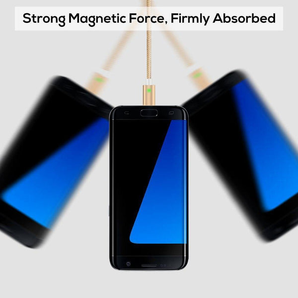 Planet Gates China / Red Cable / 1m TOPK 1M(3.3ft) FLine-Mini LED Magnetic Cable for Samsung S7 Micro USB Devices Mobile Phone Cable Magnet Charger Microusb Cable