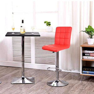 Planet Gates China / Red JEOBEST 2PCS/set Kitchen Bar Stools Red Leather Adjustable Bar Chair Breakfast Swivel Bar Stool Stock in DE FR HWC