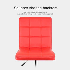 Planet Gates China / Red JEOBEST 2PCS/set Kitchen Bar Stools Red Leather Adjustable Bar Chair Breakfast Swivel Bar Stool Stock in DE FR HWC