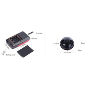 Planet Gates China / Red Portable Fishing Fish Finder Sonar Sounder Alarm Transducer Fishfinder 100M Fishing Wireless Echo With English Display