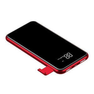 Planet Gates China / Red Power Bank Baseus 8000mAh QI Wireless Charger Power Bank For iPhone Samsung Powerbank Dual USB Charger Wireless External Battery Pack Bank