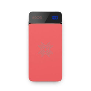 Planet Gates China / Red ROCK 8000mAh QI Wireless Charger Power Bank 2A Portable External Battery Charger Powerbank For iPhone X 8 Samsung