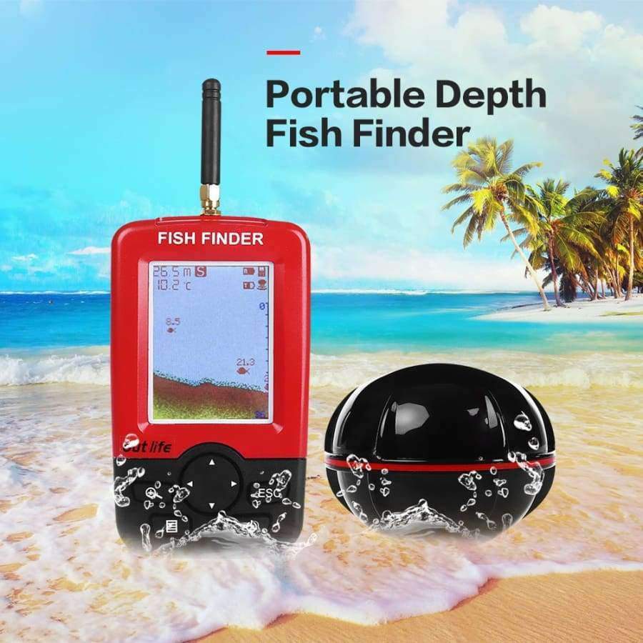 Planet Gates China / Red Smart Portable Depth Fish Finder with 100 M Wireless Sonar Sensor echo sounder Fishfinder for Lake Sea Fishing