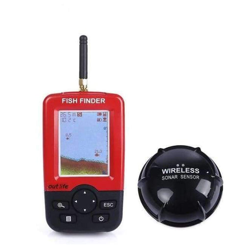 Planet Gates China / Red Smart Portable Depth Fish Finder with 100 M Wireless Sonar Sensor echo sounder Fishfinder for Lake Sea Fishing