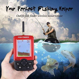 Planet Gates China / Red Smart Portable Depth Fish Finder with 100 M Wireless Sonar Sensor echo sounder Fishfinder for Lake Sea Fishing