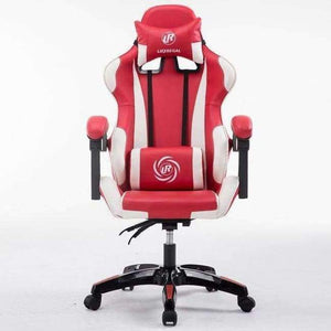 Planet Gates China / Red white nylon Computer Gaming Adjustable Height Gamer Rotating Armrest Pc Chair Home Office Chair Internet Chair