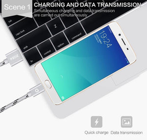 Planet Gates China / Rose gold / 2m PZOZ Micro USB Cable Fast Charging Phone Charger adapter Data Cabel For Samsung Xiaomi Huawei MEIZU SONY Android Charge Microusb