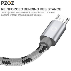 PZOZ Micro USB Cable Fast Charging Phone Charger adapter Data Cabel For Samsung Xiaomi Huawei MEIZU SONY Android Charge Microusb - Planet Gates