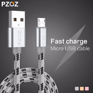 Planet Gates China / Rose gold / 2m PZOZ Micro USB Cable Fast Charging Phone Charger adapter Data Cabel For Samsung Xiaomi Huawei MEIZU SONY Android Charge Microusb