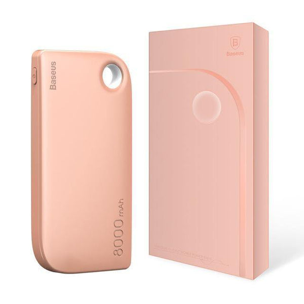 Planet Gates China / Rose Gold Baseus 8000mAh Power Bank Dual USB Output fast Charge Portable External Battery Charging For iphone X 7 samsung S9 huawei xiaomi
