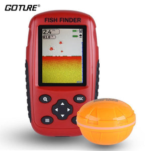 Planet Gates China Russian/English Wireless Sonar Sensor Fish Finder 0.6-40m Depth Echo Sounder for Winter Ice Fishing Tackle Fishfinder