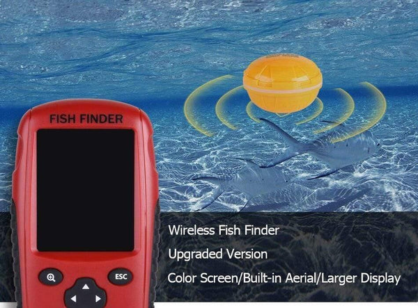 Planet Gates China Russian/English Wireless Sonar Sensor Fish Finder 0.6-40m Depth Echo Sounder for Winter Ice Fishing Tackle Fishfinder